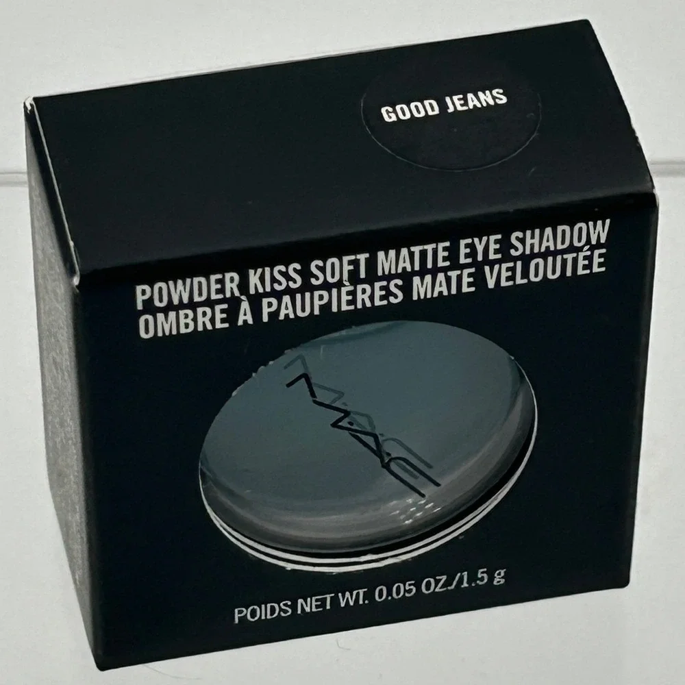 MAC Powder Kiss Eye Shadow OS Good Jeans Blue New Soft Matte 1.5g SK3722